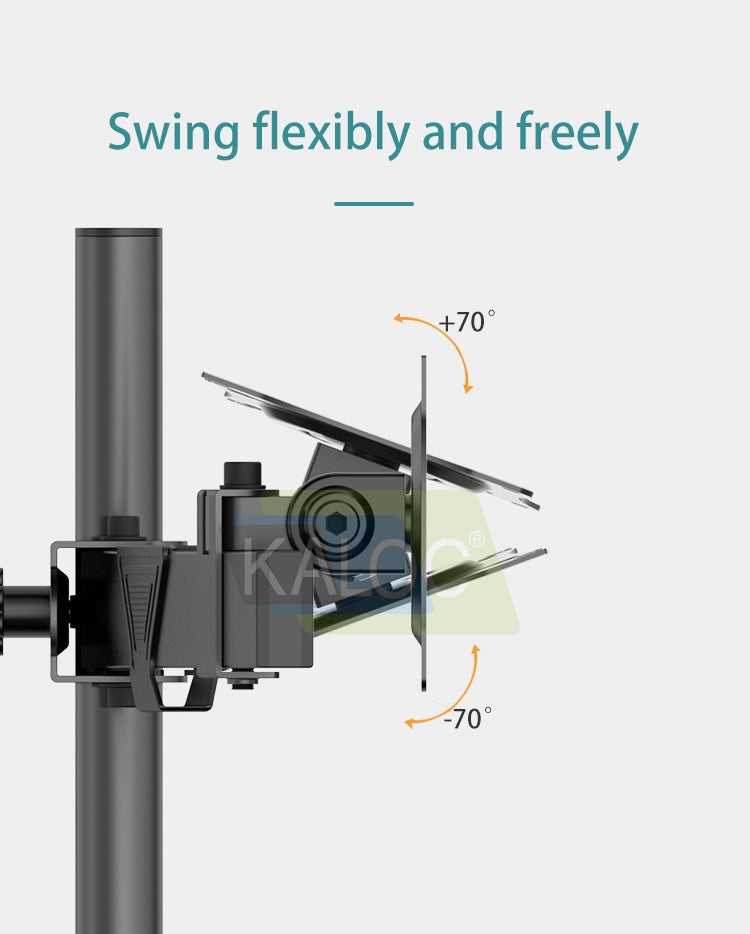 Kaloc Dual Multi Monitor Desk Mount Desktop Built Free Standing With Interactive Ergonomical Concepts - 17" to 32" Displays